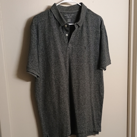 American Eagle Outfitters Other - American Eagle Outfitters Men's Dark Gray Heather Polo